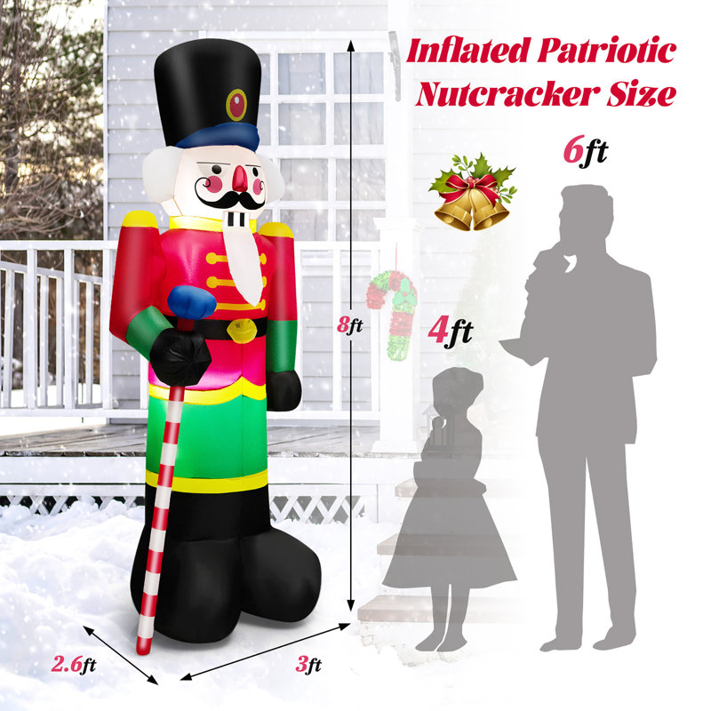 The Holiday Aisle® Nutcracker Soldier, Sandbags Inflatable Wayfair